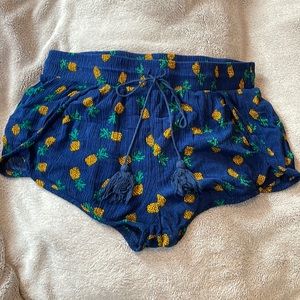 Lily White Pineapple Shorts